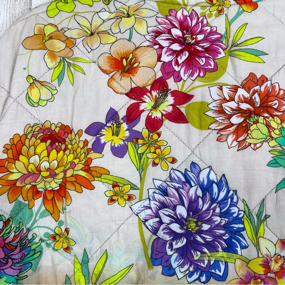 Johnny Was Reversible Dreamer‎ Quilted Jacket M Medium Blooming Floral Patchwork - Picture 11 of 17